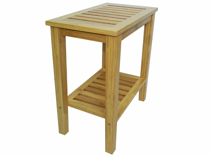 Superior Bamboo Bath Bench with Storage Shelf - Eco-friendly KD Furniture